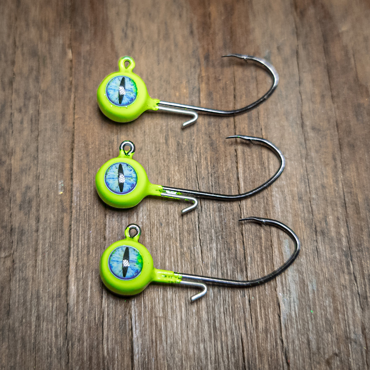 Radioactive Green Trigger Strike Jig Head (3pk)