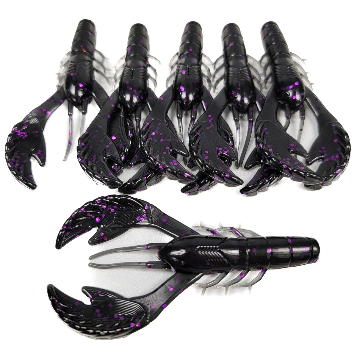 Purple Blackout 3.4" Rebel Craw (6pk)