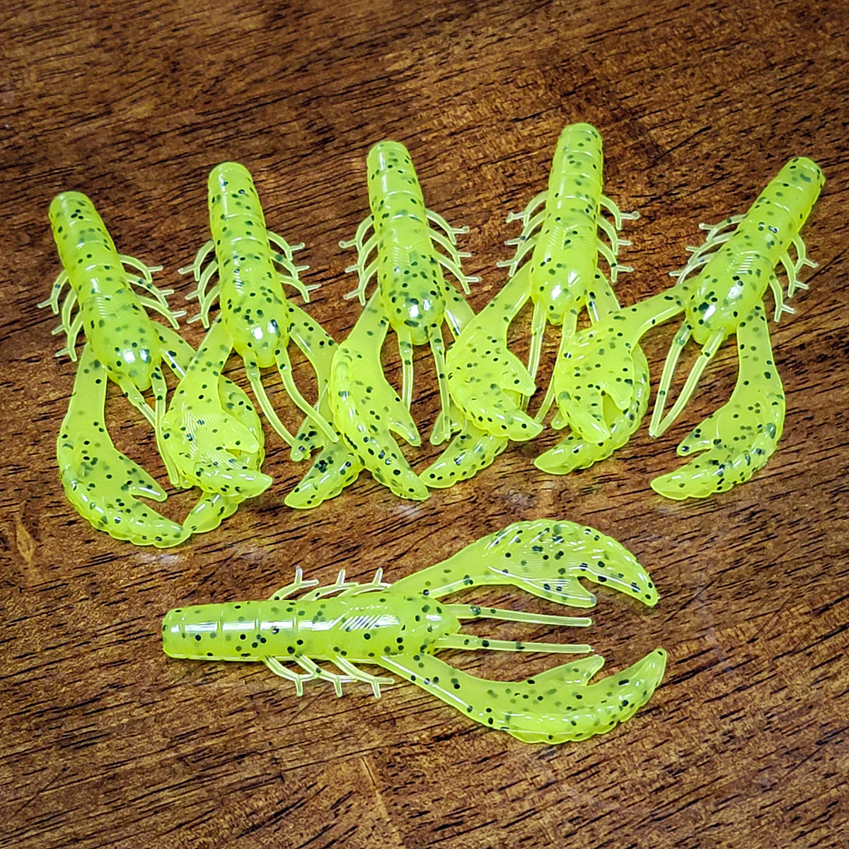 Chartreuse Pepper 3.4" Rebel Craw (6pk)