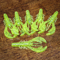 Chartreuse Pepper 3.4" Rebel Craw (6pk)