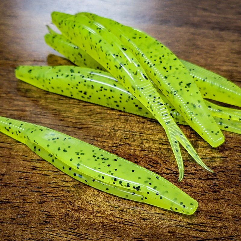 5 Frantic Jerkbait Trout Flake (Glow in the dark) – 99 Strikes Fishing Co