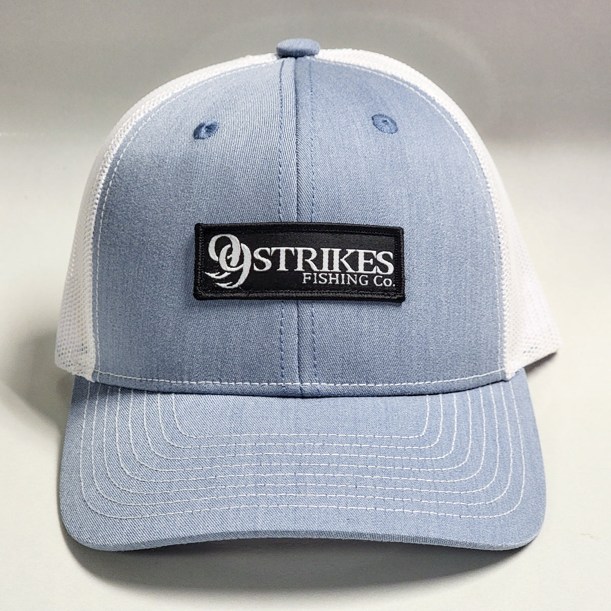 99 Strikes Black Patch Blue Snapback Hat – 99 Strikes Fishing Co