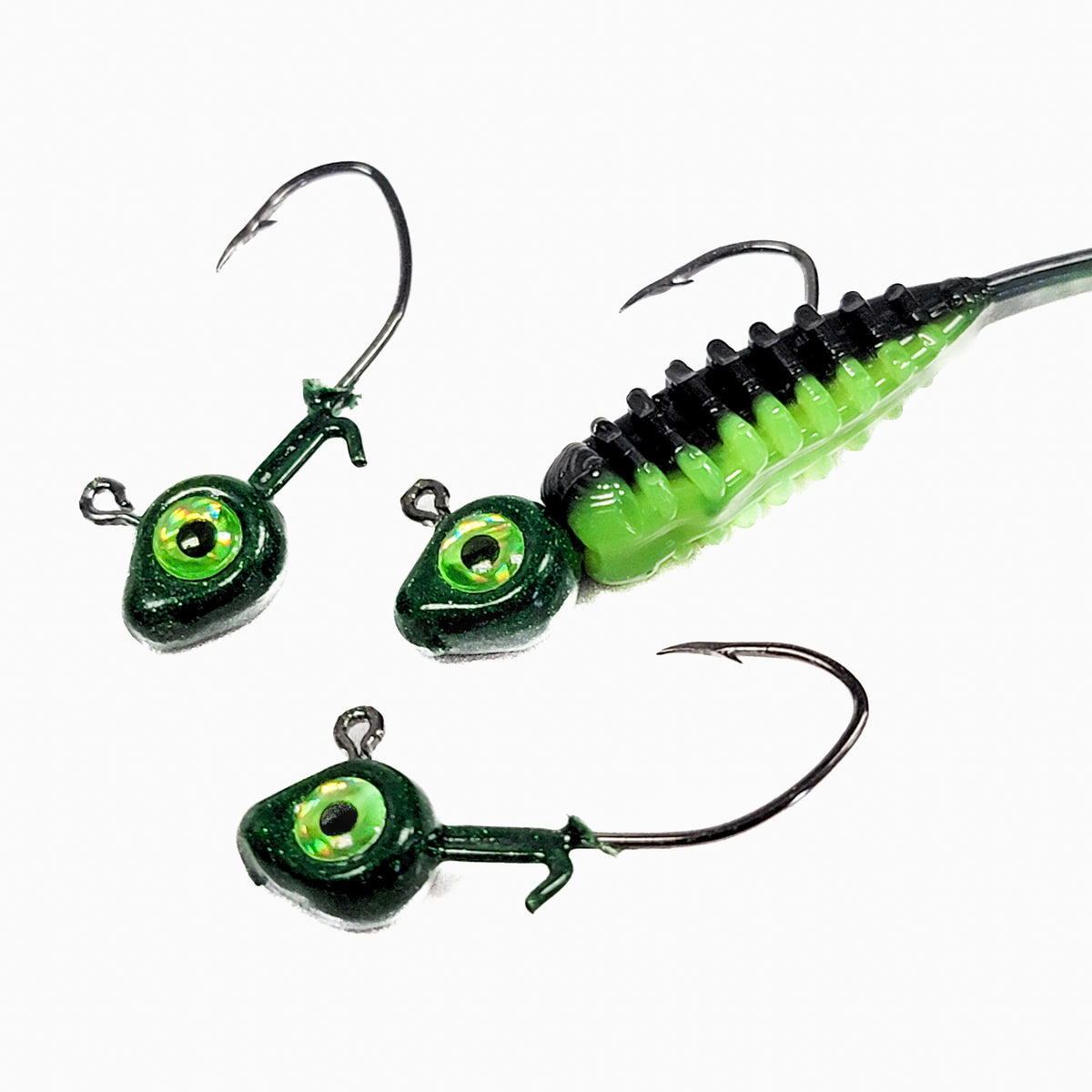 Lil' Greenie Minnow Strike Jig Head (3pk)