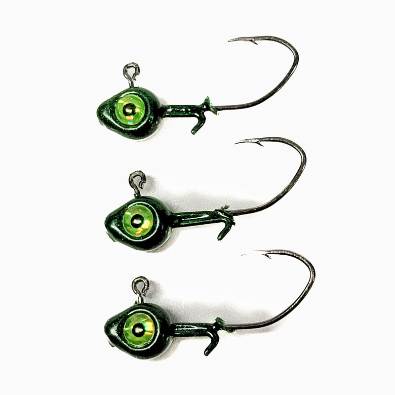 Lil' Greenie Minnow Strike Jig Head (3pk)