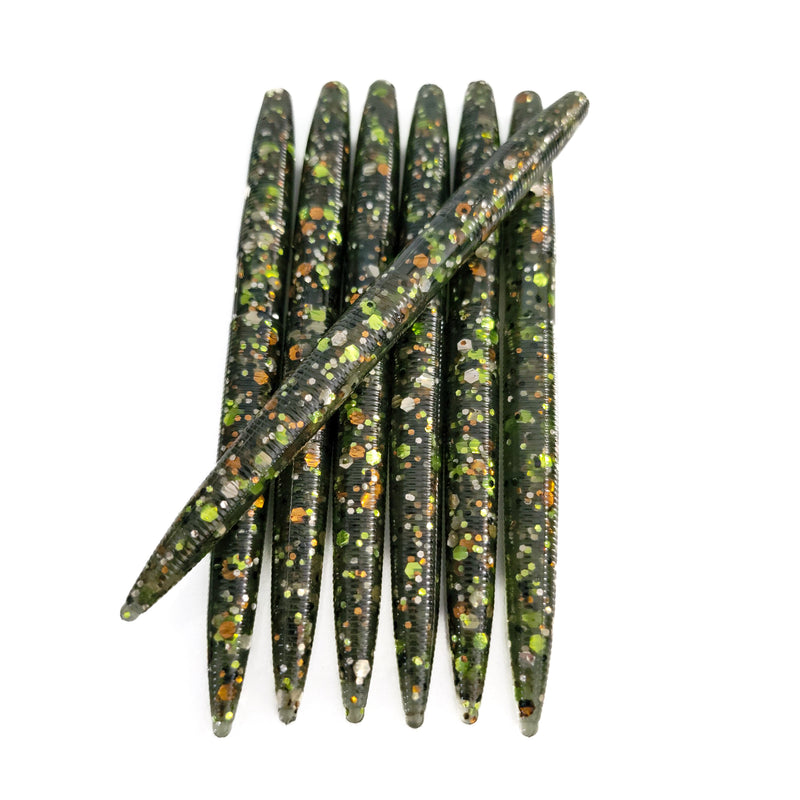 Camo 5" Stick Worm (7pk) - 99 Strikes Fishing Co