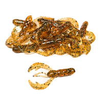 Root Beer Green 2.25" Baby Craw Finesse Bait (15pk)