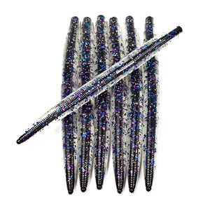 Dark Demon 5" Core Shot Stick Worm (7pk) - 99 Strikes Fishing Co