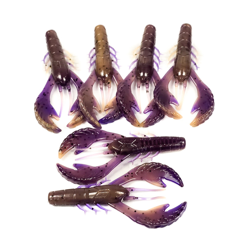 PB & J Swirl 3.4" Rebel Craw (6pk) - 99 Strikes Fishing Co