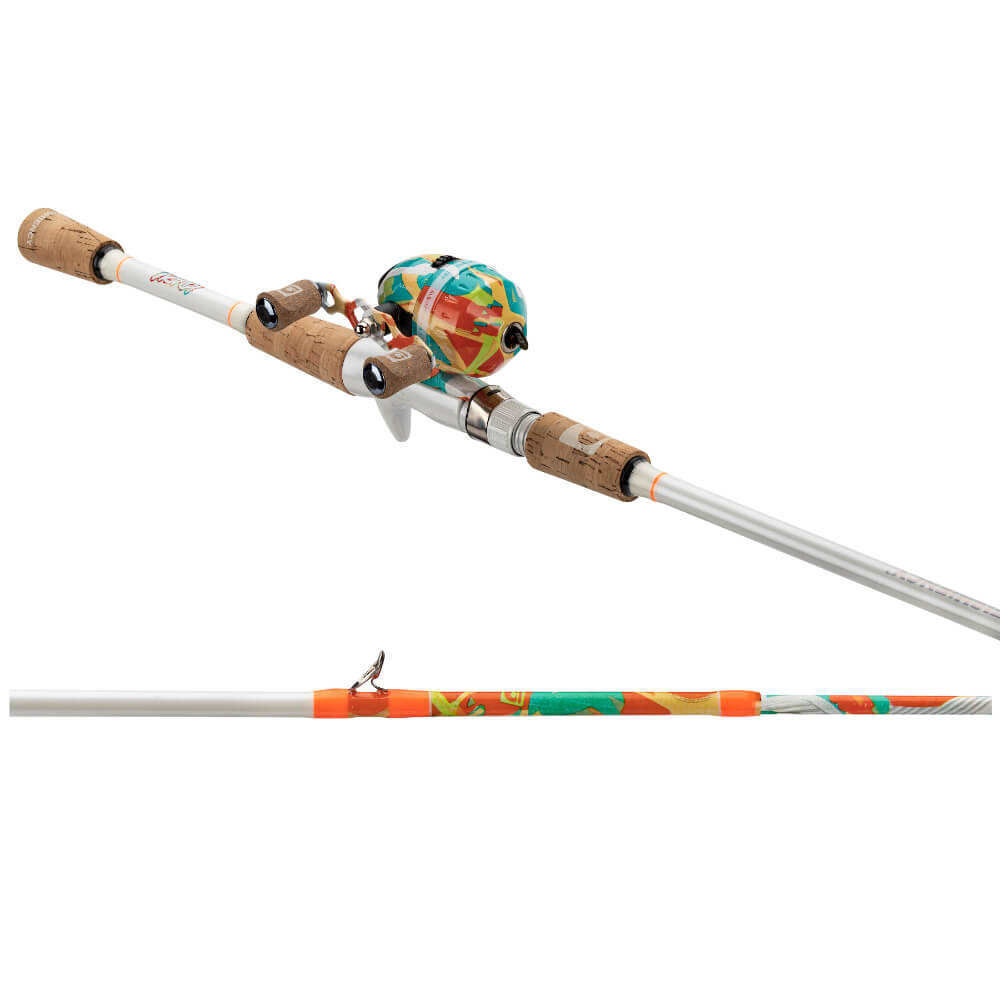 Profishiency 6′ Krazy Fiberglass Spincast Combo