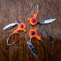 Red Eye Jig Head with Underspin 1/8oz (3pk)