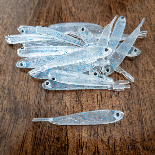 Spotted Blue Toxic Minnow 2.7" (10pk) - 99 Strikes Fishing Co