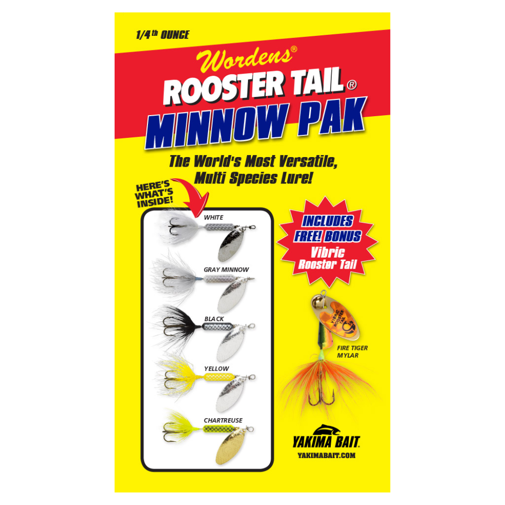 Rooster Tail Kit 1/4 oz Minnow