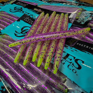 The JOKER 5" Core Shot Stick Worm (7pk) - 99 Strikes Fishing Co