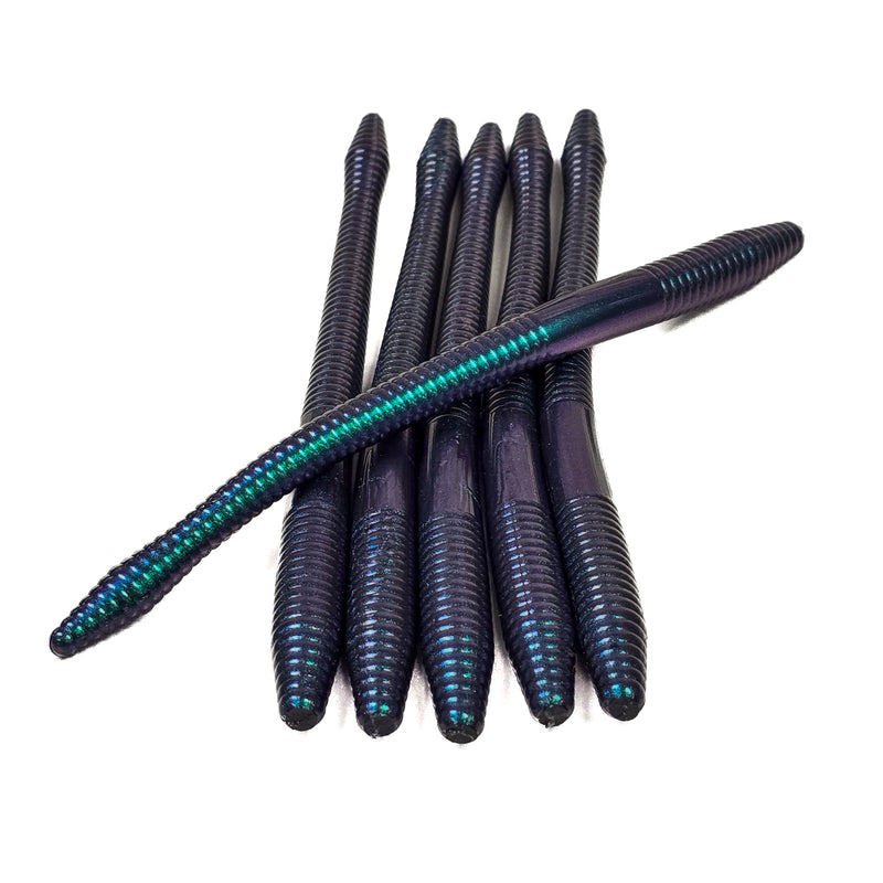 6.25" Riddler Color Shifting Diamond Tail (6pk) - 99 Strikes Fishing Co