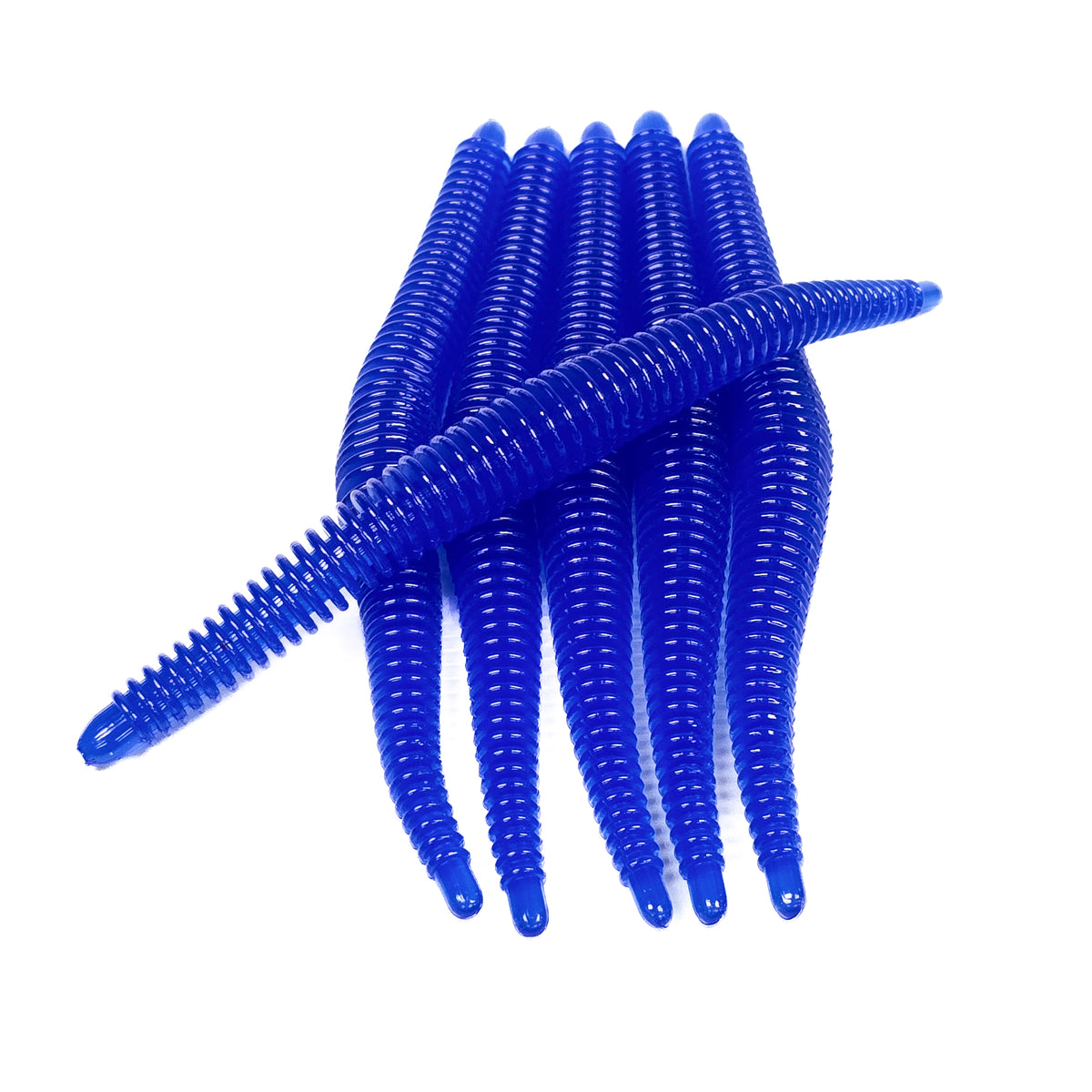 Flippin Blue 6" Ribbed Worm (6pk)