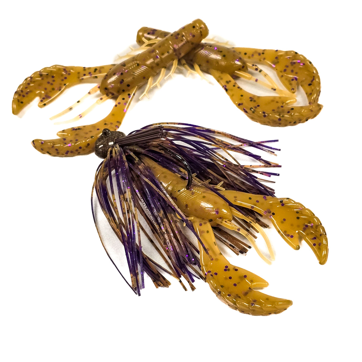 Pumpkin Jelly Stand-up Football Jig w/ Matching Craws