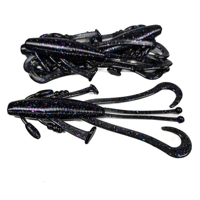 Dark Demon 6” Mayhem Bug (4pk) - 99 Strikes Fishing Co