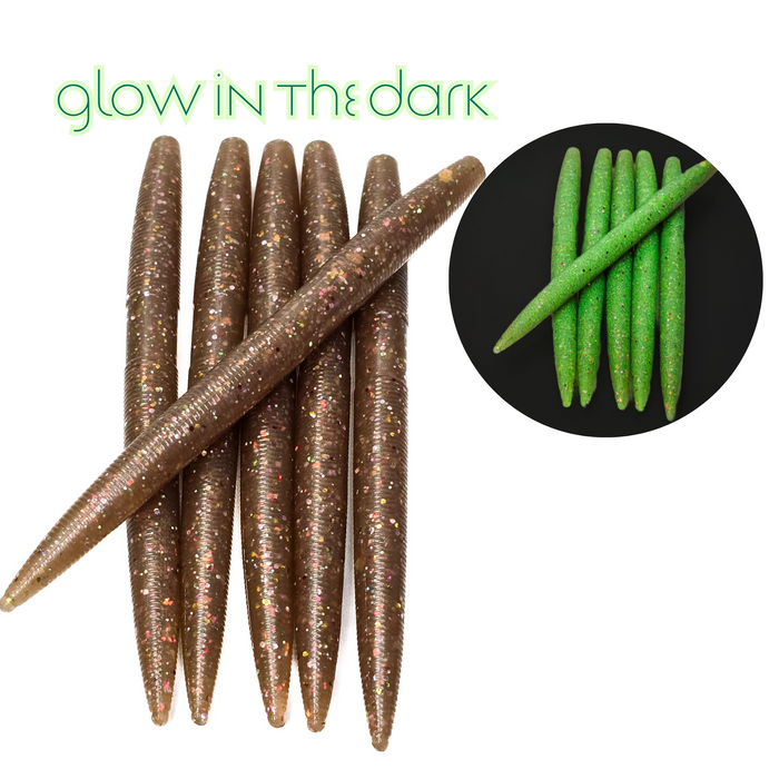 OTR 5" Stick Worms (6pk) - 99 Strikes Fishing Co