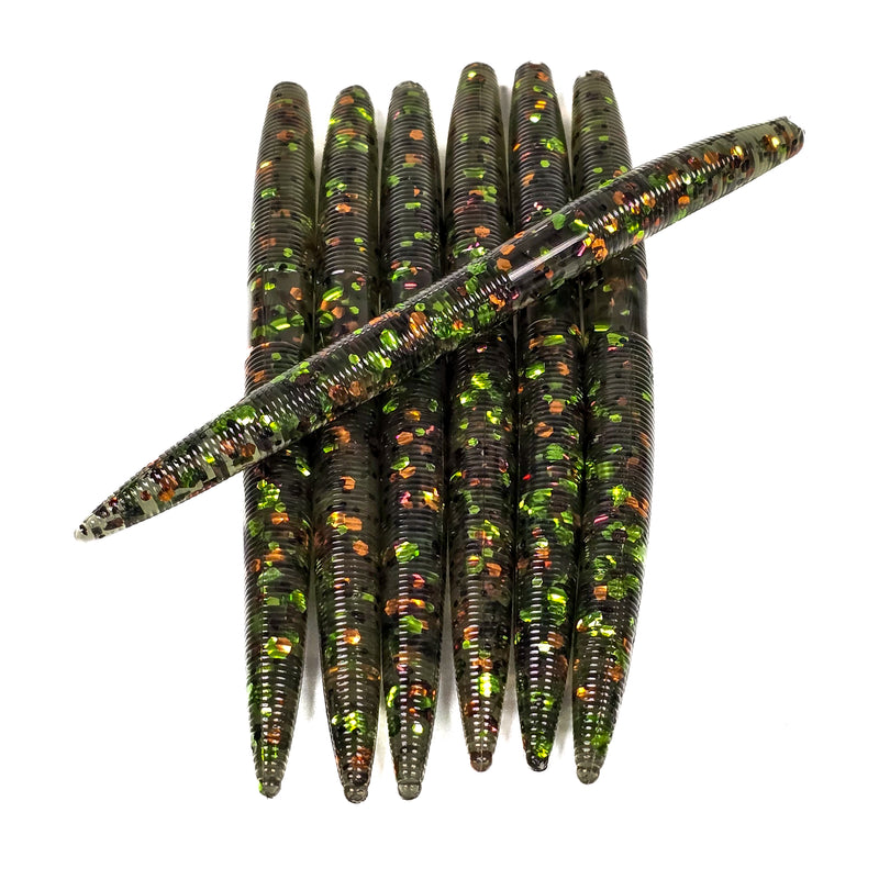 camouflage fishing lure Snake Head Popper, Size 2/0 | Camo Frog Pattern | Qty. 2 and stumps Viewer Challenged me to paint