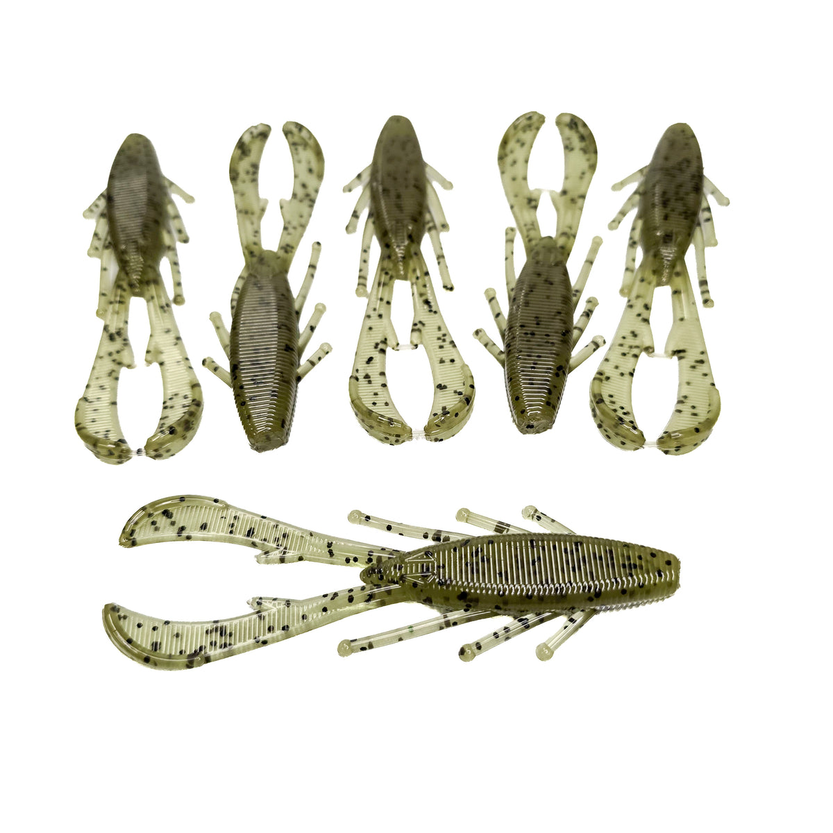 Watermelon Pumpkin 4.25" Hammer Beetle (6pk) - 99 Strikes Fishing Co