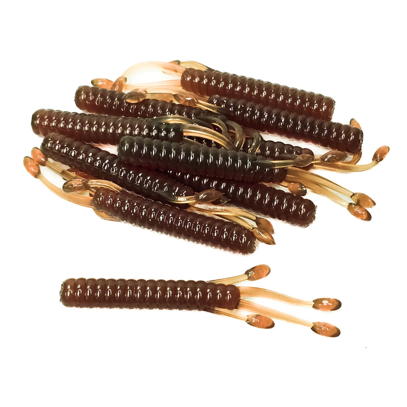 Motor Oil 3" Nemesis Ned (10pk) - 99 Strikes Fishing Co