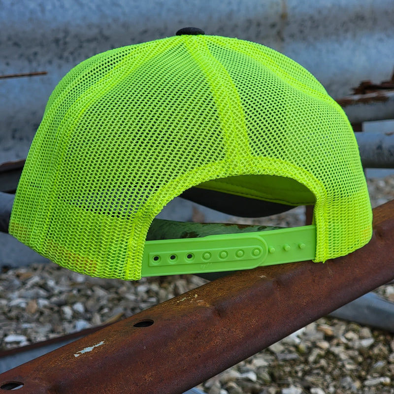 99 Strikes Neon Yellow Green Snapback Hat - 99 Strikes Fishing Co