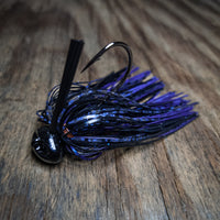 Blu Smoke Standup Football Jig w/ Matching Craws - 99 Strikes Fishing Co