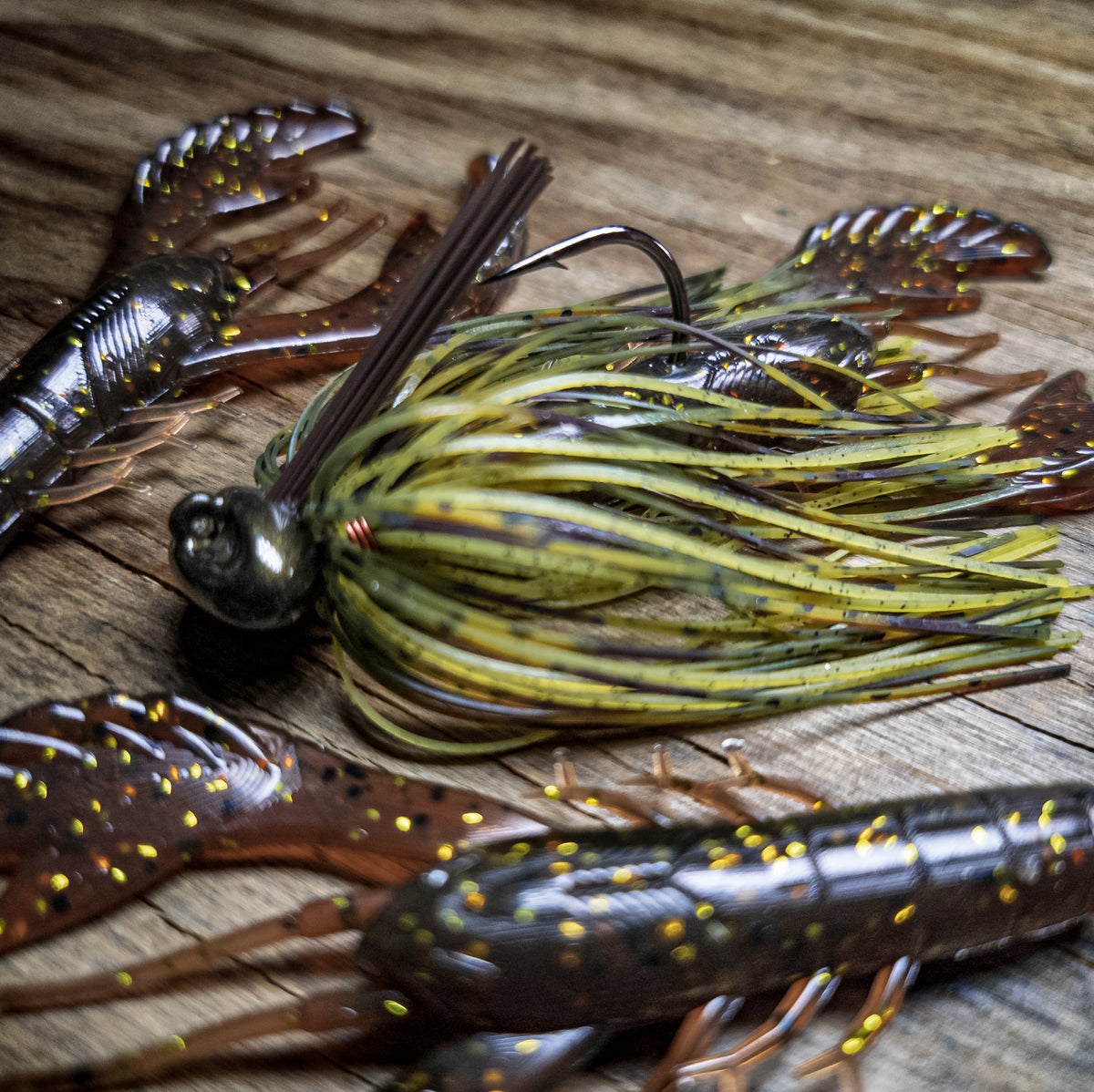 bruised banana fishing lure Bruised Banana Stand-up Football Jig w/ Matching Craws