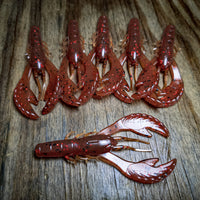 Red Cray 3.4" Rebel Craw (6pk)