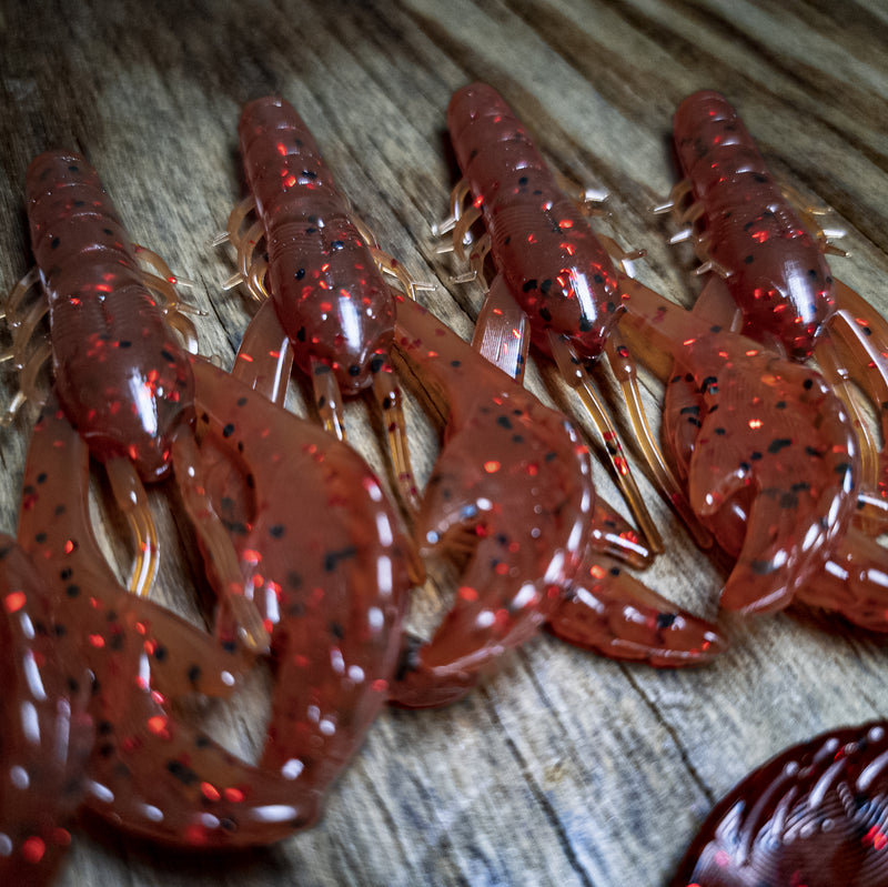 Red Cray 3.4" Rebel Craw (6pk)