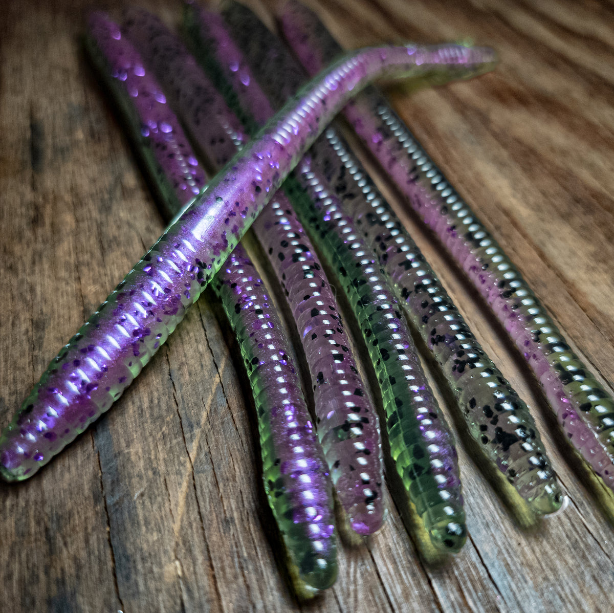 Watermelon Sour 6.25" Diamond Tail Worm (6pk) - 99 Strikes Fishing Co