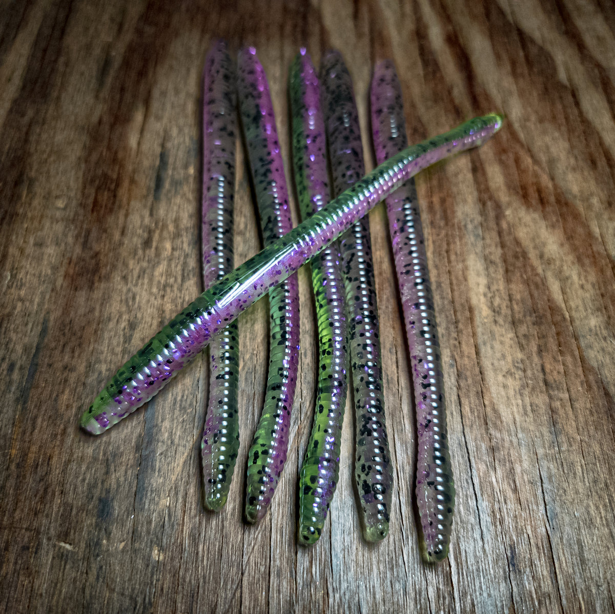 Watermelon Sour 6.25" Diamond Tail Worm (6pk) - 99 Strikes Fishing Co