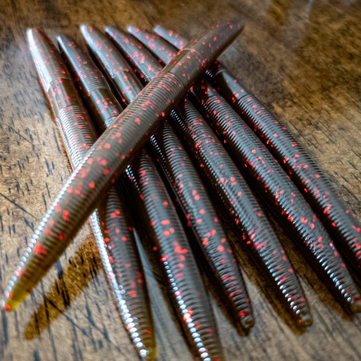 Shadow Pumpkin Red 5" Stick Worm (7pk)
