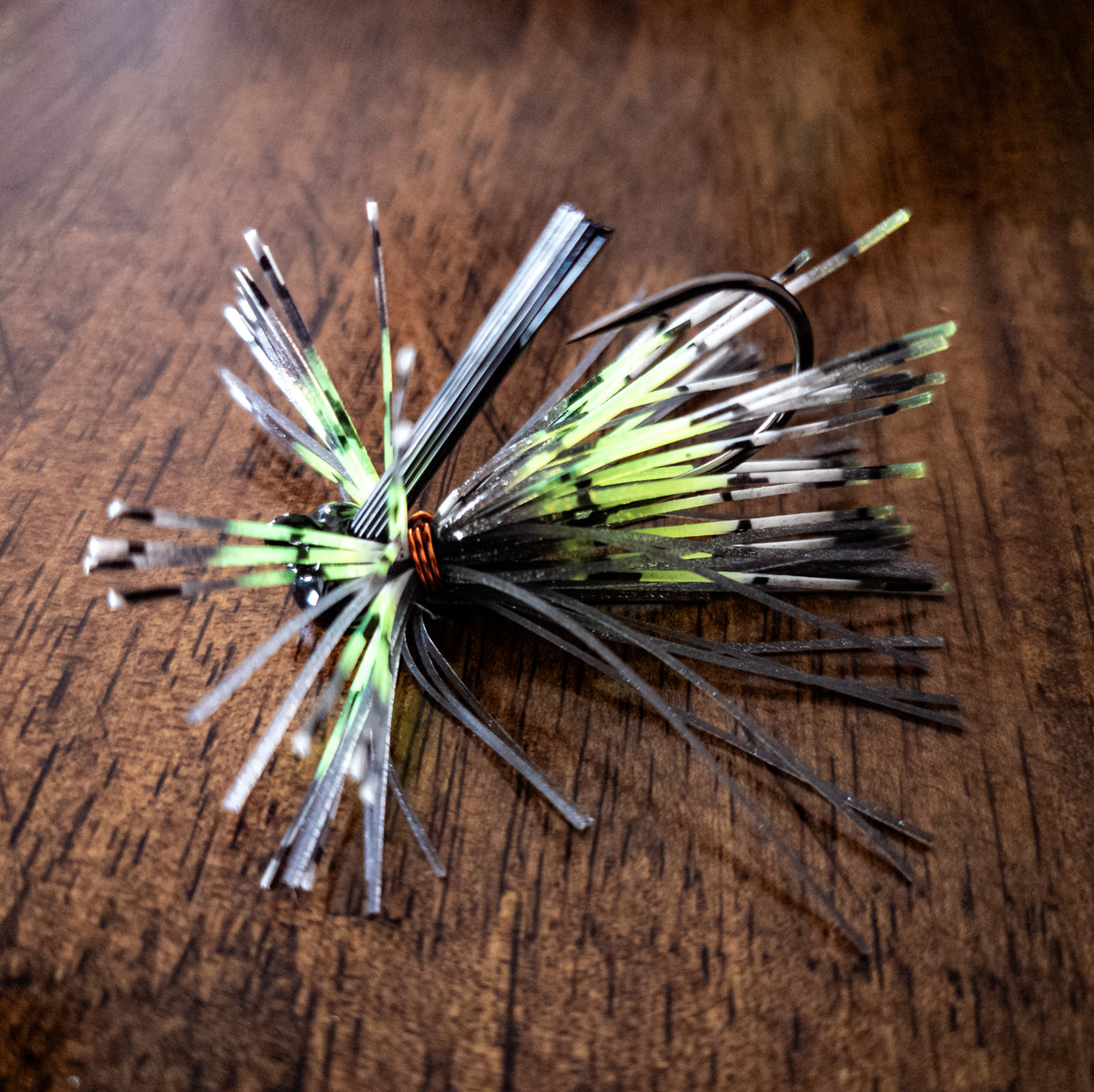 Chartreuse Smoke Mini Finesse Cut Stand-up Football Jig