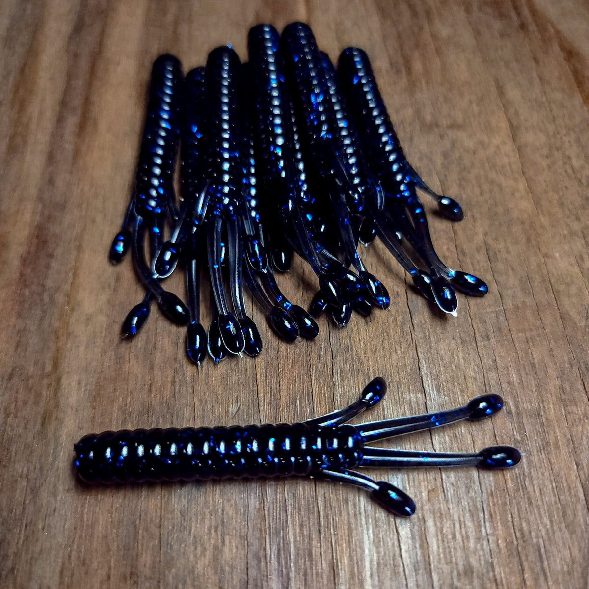 Black and Blue 3" Nemesis Ned (10pk) - 99 Strikes Fishing Co