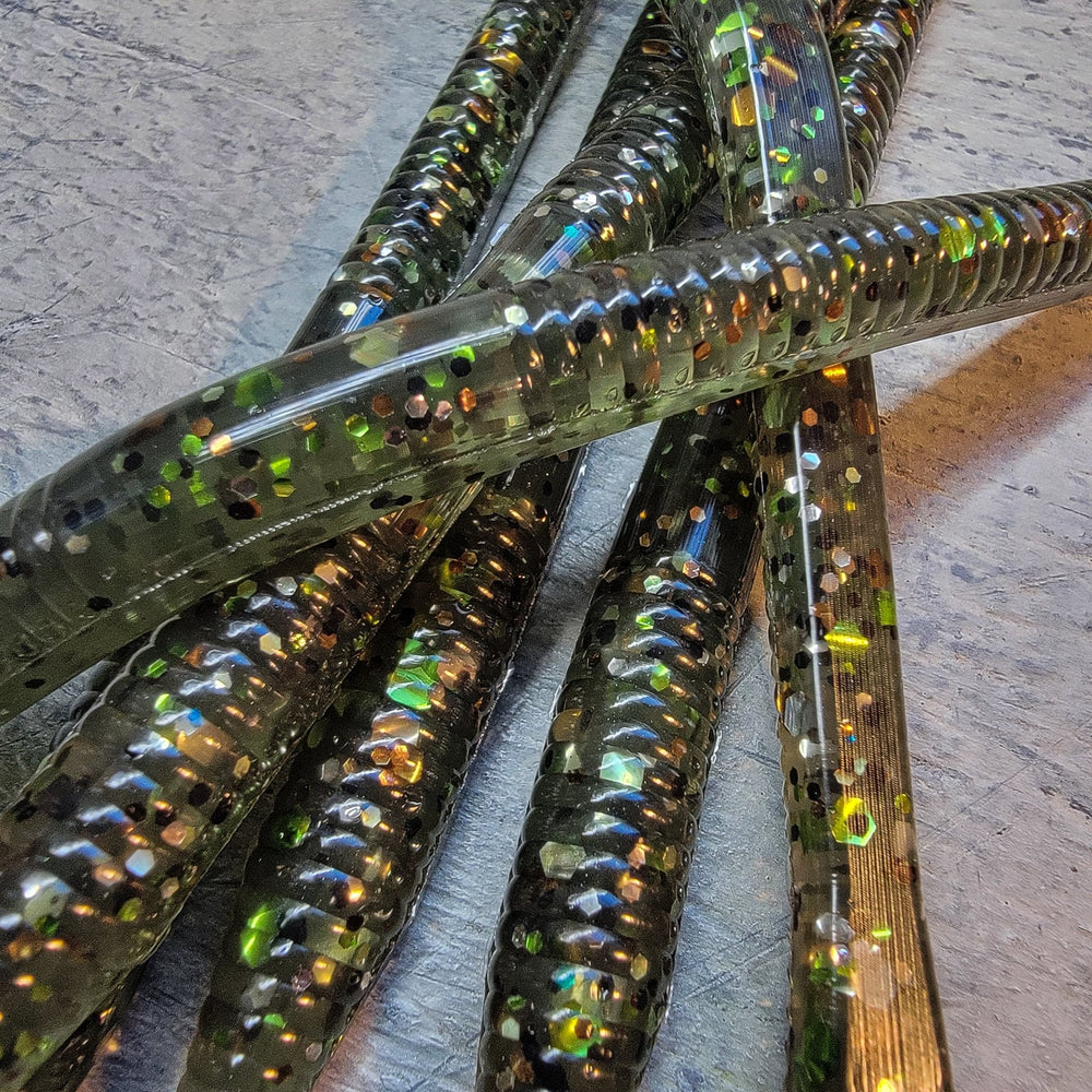 Camo 6.25” Diamond Tail Worm (6pk) – 99 Strikes Fishing Co