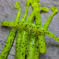 Chartreuse Pepper 4" Fish Stick (8 pk) - 99 Strikes Fishing Co