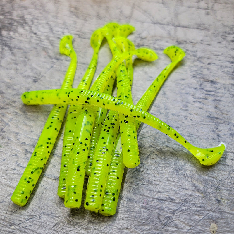 Chartreuse Pepper 4" Fish Stick (8 pk) - 99 Strikes Fishing Co