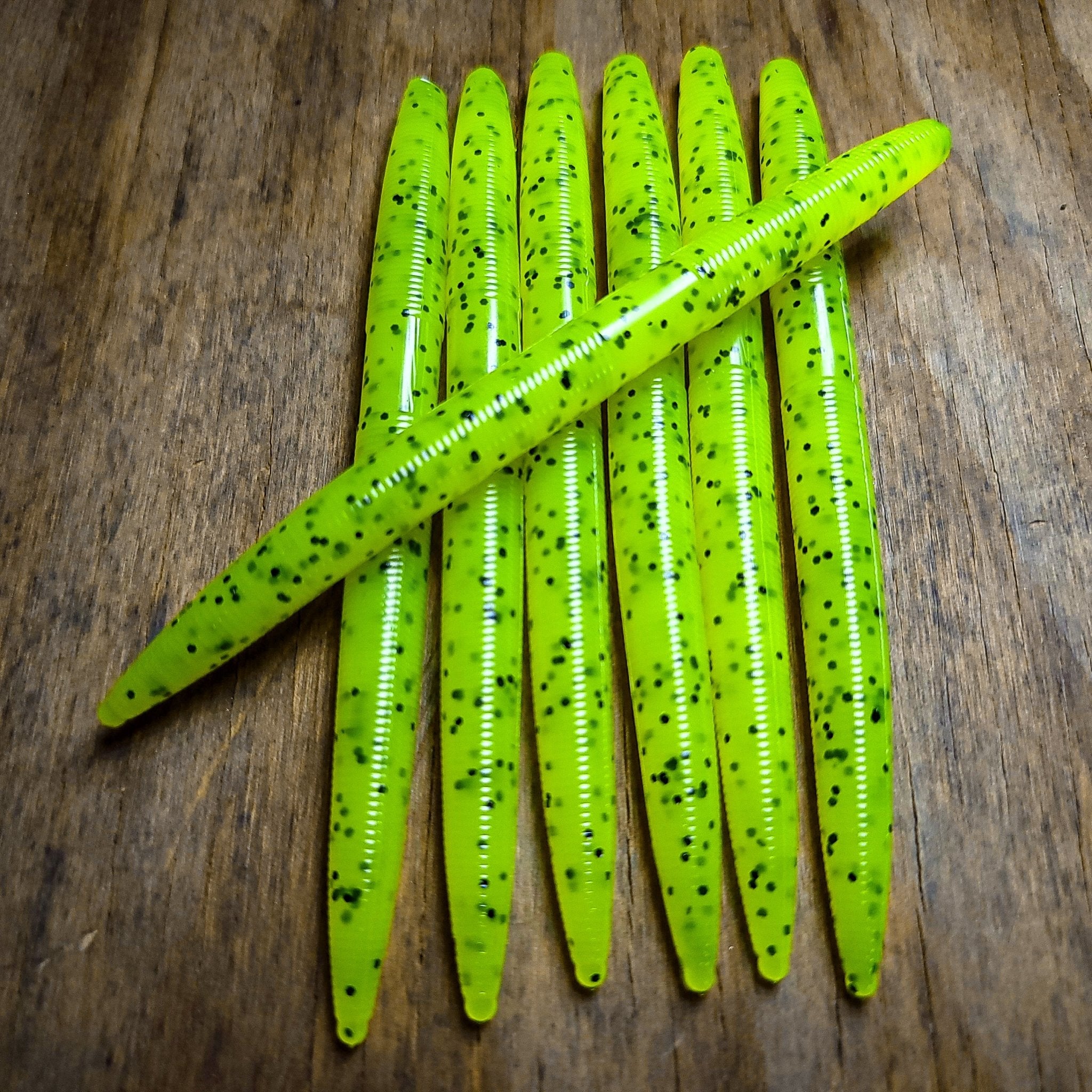 Lip Ripperz Trout Worms - Chartreuse