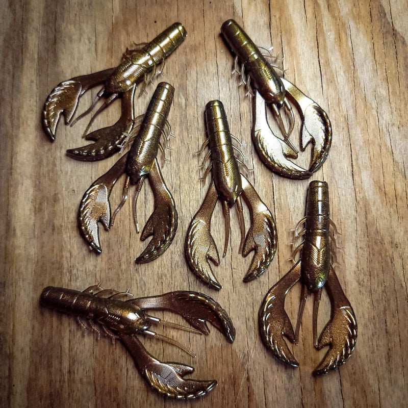 Color Shifting Rusty Bullfrog Rebal Craw (6 pk) - 99 Strikes Fishing Co