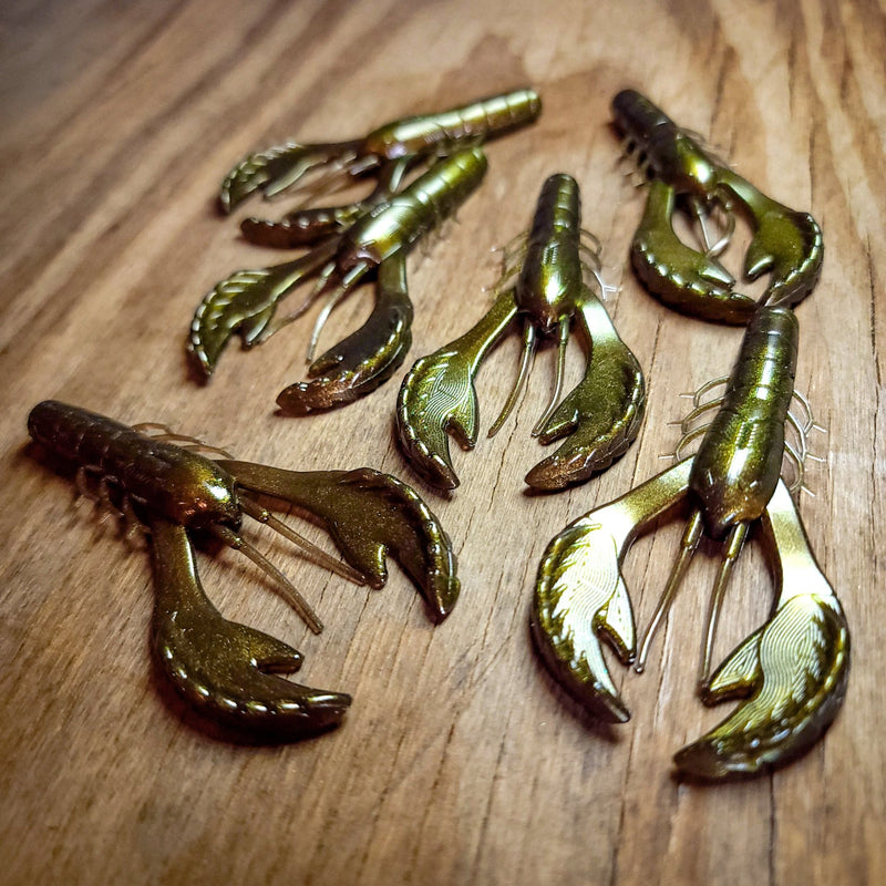 Color Shifting Rusty Bullfrog Rebal Craw (6 pk) - 99 Strikes Fishing Co