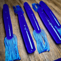 Flippin Blue 4" Broomstick (6pk) - 99 Strikes Fishing Co