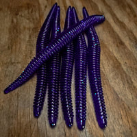 Junebug 6" Ribbed Worm (6pk) - 99 Strikes Fishing Co