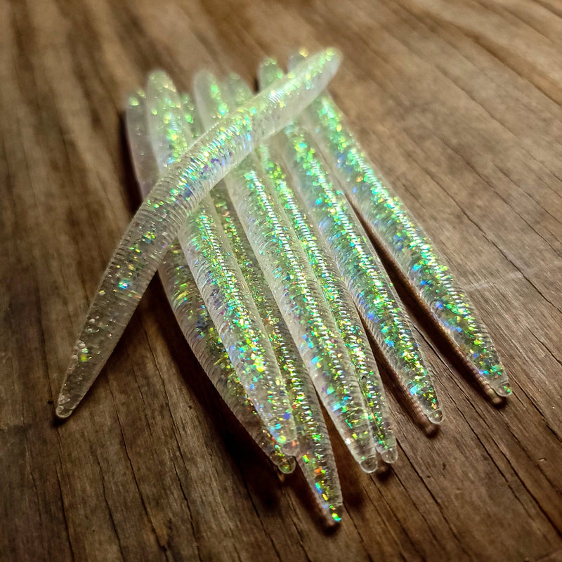 Radioactive Green 5 Core Shot Stick Worm (7pk) – 99 Strikes Fishing Co