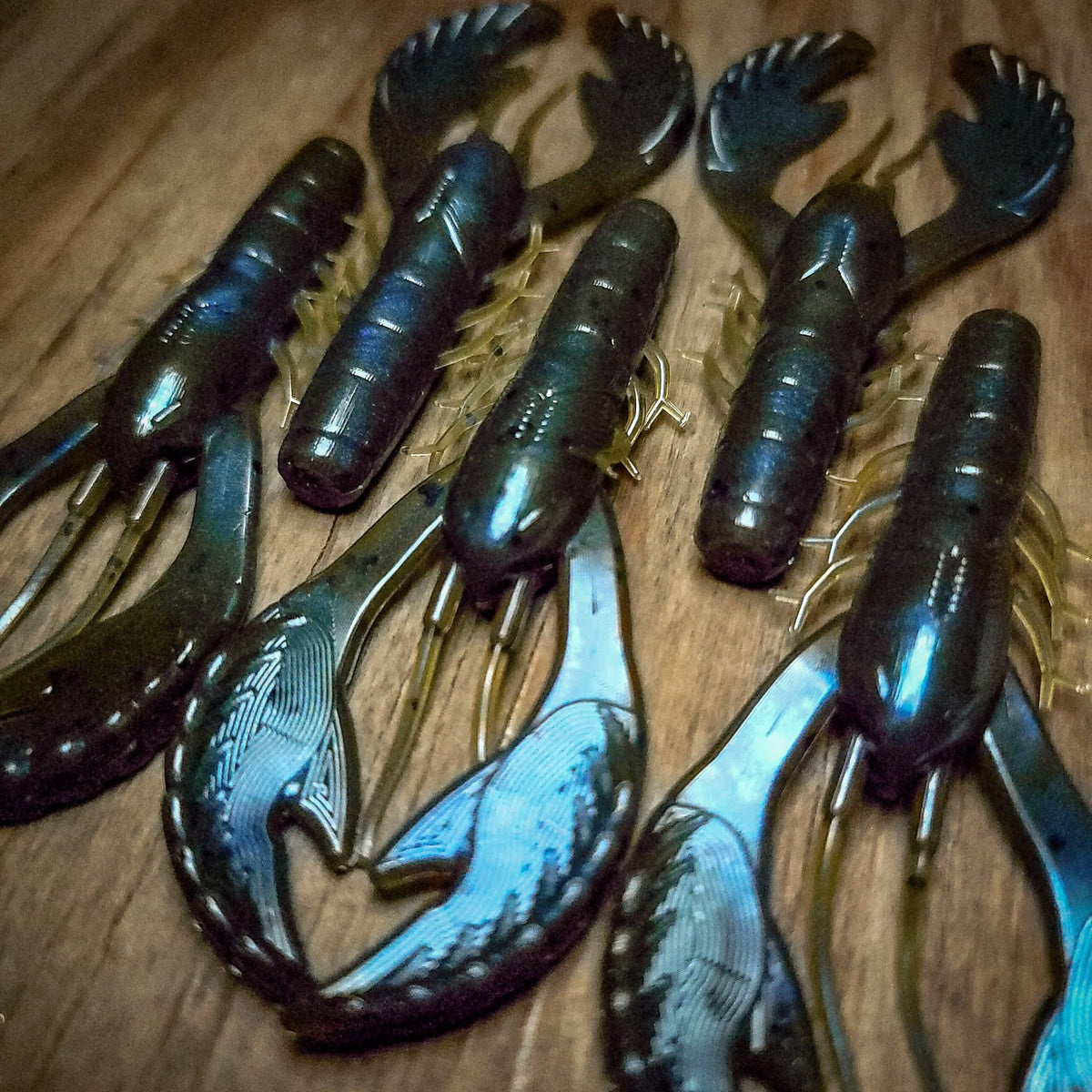 Muddy Smurf 3.4" Craw (6pk) - 99 Strikes Fishing Co