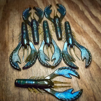 Muddy Smurf 3.4" Craw (6pk) - 99 Strikes Fishing Co