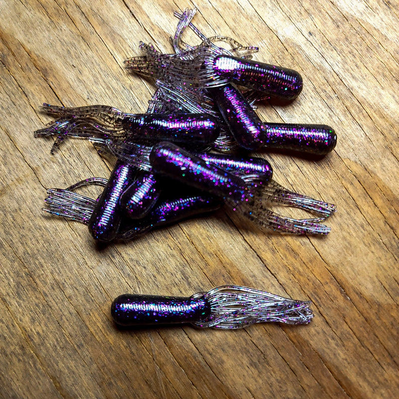 Plum Sorcery 2.5" Fantails VooDoo Premium Series (10pk) - 99 Strikes Fishing Co