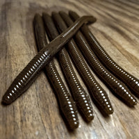 Shadow Pumpkin 6.25" Diamond Tail Worm (6pk) - 99 Strikes Fishing Co