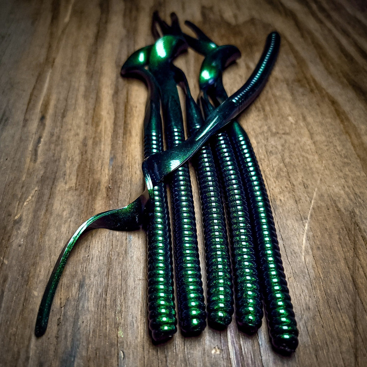 VooDoo Peacock 10" Ribbon Tail Premium Series (6pk) - 99 Strikes Fishing Co