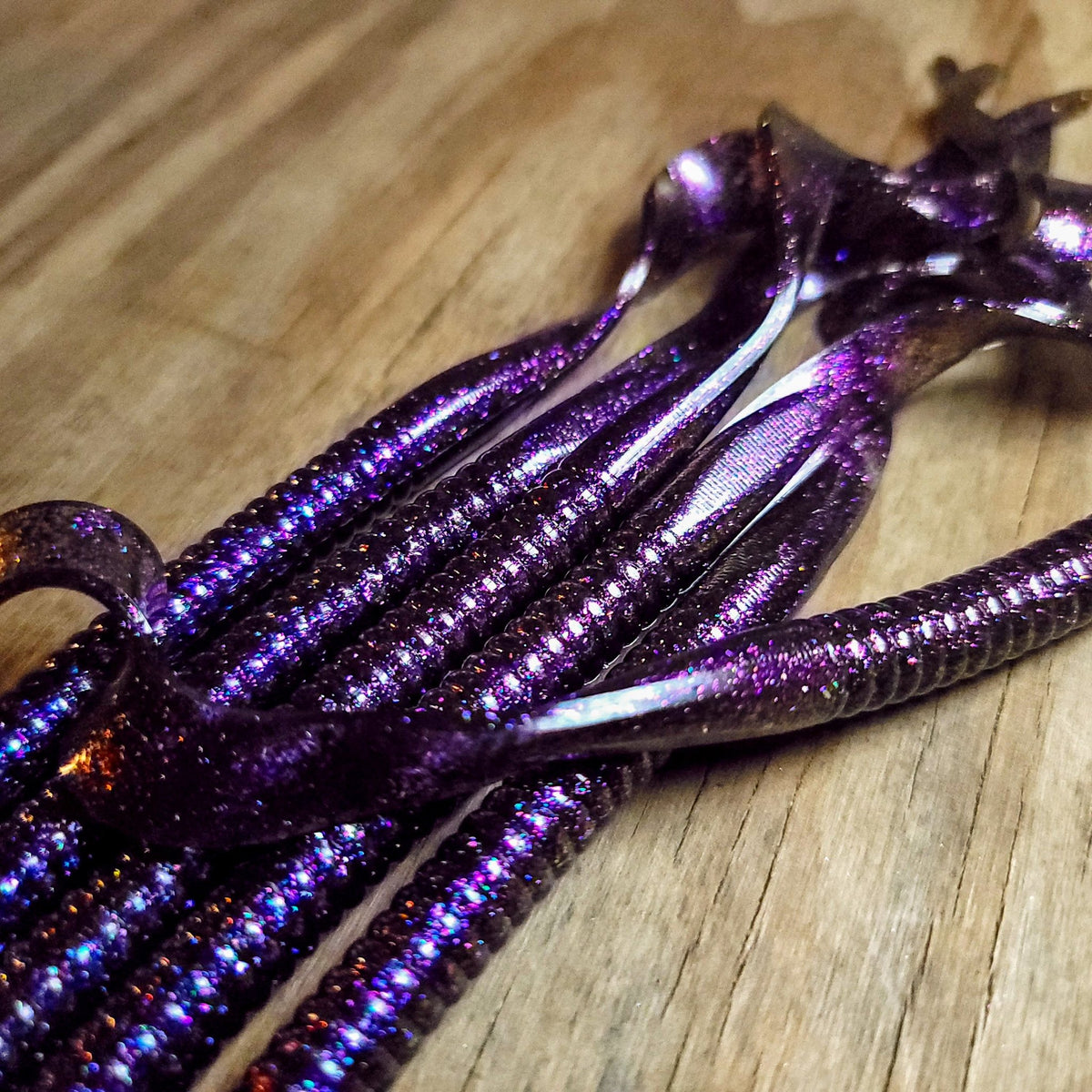 VooDoo Plum Sorcery 10" Ribbon Tail Premium Series (6pk) - 99 Strikes Fishing Co